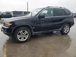 Salvage cars for sale at Grand Prairie, TX auction: 2006 BMW X5 4.4I