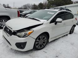 Salvage cars for sale at Moraine, OH auction: 2012 Subaru Impreza Sport Limited