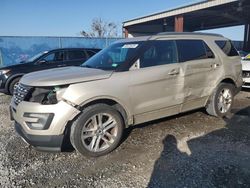 Salvage cars for sale at Riverview, FL auction: 2017 Ford Explorer XLT