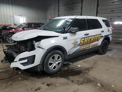 Salvage cars for sale at Franklin, WI auction: 2016 Ford Explorer Police Interceptor