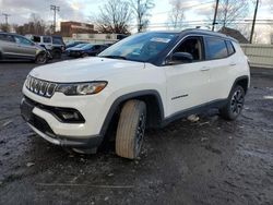 Salvage cars for sale at New Britain, CT auction: 2022 Jeep Compass Limited