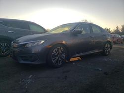 Salvage cars for sale at New Britain, CT auction: 2016 Honda Civic EX