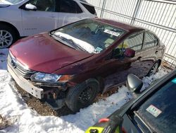 Honda Civic Vehiculos salvage en venta: 2012 Honda Civic LX