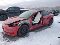 Salvage cars for sale at Ottawa, ON auction: 2022 Tesla Model 3