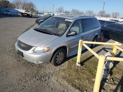 Salvage cars for sale at Sacramento, CA auction: 2003 Chrysler Town & Country Limited