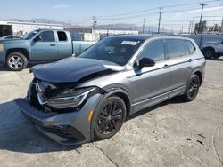 Salvage cars for sale at Sun Valley, CA auction: 2022 Volkswagen Tiguan SE R-LINE Black