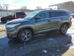 Salvage cars for sale at Lebanon, TN auction: 2016 Toyota Highlander XLE