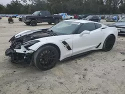 Chevrolet salvage cars for sale: 2017 Chevrolet Corvette Grand Sport 2LT