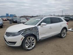 Lincoln salvage cars for sale: 2016 Lincoln MKX Reserve