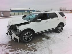 Salvage cars for sale at Dyer, IN auction: 2016 Ford Explorer Platinum