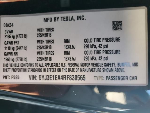 2024 Tesla Model 3