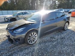 Salvage cars for sale at Ellenwood, GA auction: 2018 Tesla Model 3