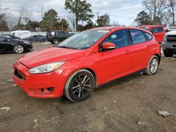 Salvage cars for sale at Hampton, VA auction: 2016 Ford Focus SE