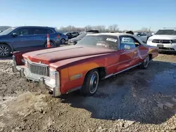 Salvage cars for sale at Kansas City, KS auction: 1976 Cadillac Eldorado C