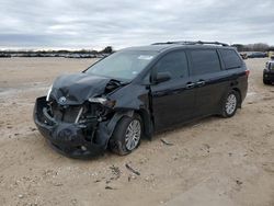 Salvage cars for sale at San Antonio, TX auction: 2015 Toyota Sienna XLE