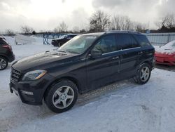 Mercedes-Benz salvage cars for sale: 2015 Mercedes-Benz ML 350 Bluetec