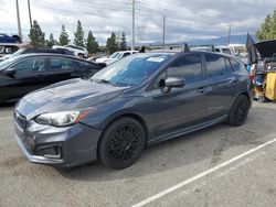 Salvage cars for sale from Copart Rancho Cucamonga, CA: 2019 Subaru Impreza Sport