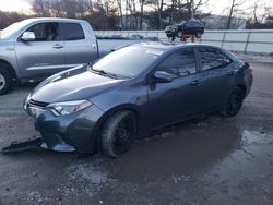 Salvage cars for sale at North Billerica, MA auction: 2016 Toyota Corolla L