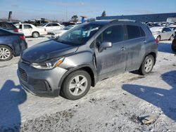 Salvage cars for sale at Woodhaven, MI auction: 2020 Chevrolet Trax 1LT