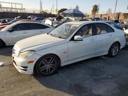 Salvage cars for sale at Wilmington, CA auction: 2012 Mercedes-Benz C 250