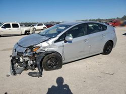 Salvage cars for sale at Houston, TX auction: 2015 Toyota Prius