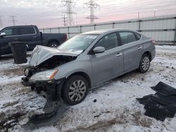 Salvage cars for sale at Elgin, IL auction: 2014 Nissan Sentra S