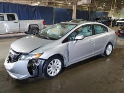 Salvage cars for sale from Copart Woodhaven, MI: 2012 Honda Civic EX