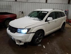 Salvage cars for sale at Lansing, MI auction: 2018 Dodge Journey Crossroad