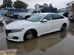 Salvage cars for sale at auction: 2021 Honda Accord Hybrid