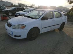 Salvage cars for sale from Copart Martinez, CA: 2007 Toyota Corolla CE