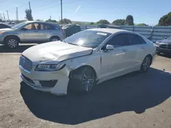 Salvage cars for sale at Miami, FL auction: 2018 Lincoln MKZ Premiere