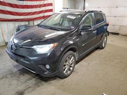 Salvage cars for sale from Copart Lyman, ME: 2016 Toyota Rav4 HV Limited