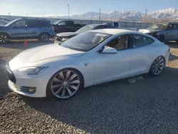 Salvage cars for sale at Magna, UT auction: 2015 Tesla Model S