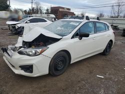 Salvage cars for sale from Copart New Britain, CT: 2017 Subaru Impreza