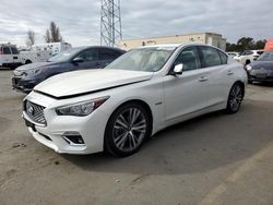 Vehiculos salvage en venta de Copart Hayward, CA: 2018 Infiniti Q50 Hybrid Luxe