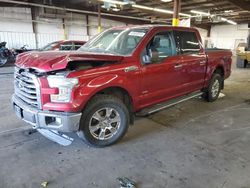 Salvage cars for sale at Denver, CO auction: 2016 Ford F150 Supercrew