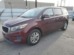 Salvage cars for sale at Sun Valley, CA auction: 2015 KIA Sedona LX