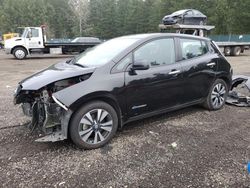 Salvage cars for sale at Graham, WA auction: 2017 Nissan Leaf S