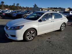 Salvage cars for sale at Exeter, RI auction: 2015 Honda Accord LX