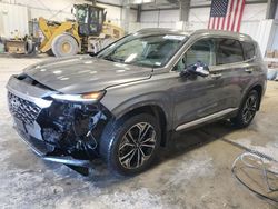 Salvage cars for sale at Bridgeton, MO auction: 2019 Hyundai Santa FE Limited