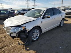 Salvage cars for sale at Elgin, IL auction: 2012 Lincoln MKZ Hybrid