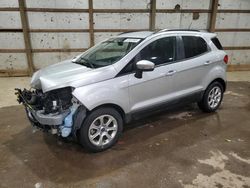 Salvage cars for sale from Copart Columbia Station, OH: 2021 Ford Ecosport SE