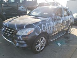 Mercedes-Benz m-Class salvage cars for sale: 2012 Mercedes-Benz ML 350 Bluetec