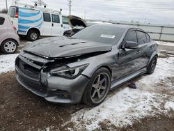 Salvage cars for sale from Copart Elgin, IL: 2014 Infiniti Q50 Base