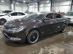 Salvage cars for sale from Copart Ham Lake, MN: 2015 Chrysler 200 C