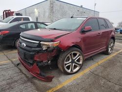 Salvage cars for sale at Chicago Heights, IL auction: 2014 Ford Edge Sport