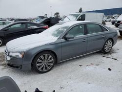 Vehiculos salvage en venta de Copart Woodhaven, MI: 2016 Audi A8 L Quattro