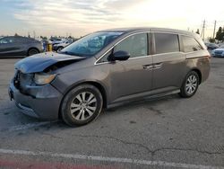 Salvage cars for sale from Copart Rancho Cucamonga, CA: 2016 Honda Odyssey SE