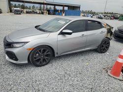 Salvage cars for sale at Riverview, FL auction: 2019 Honda Civic Sport Touring