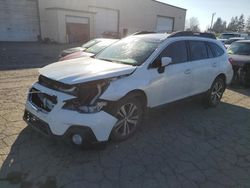 Salvage cars for sale at Woodburn, OR auction: 2018 Subaru Outback 2.5I Limited